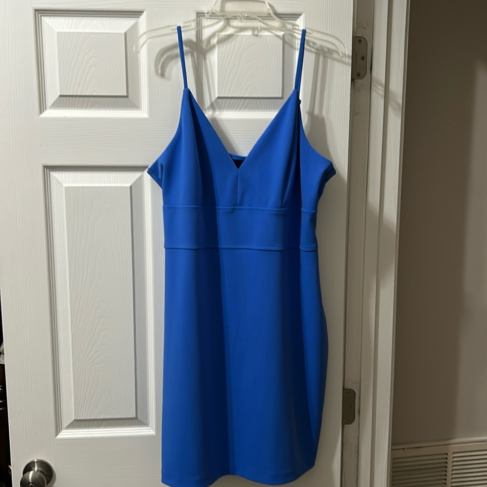 Express Bright Blue Mini Dress